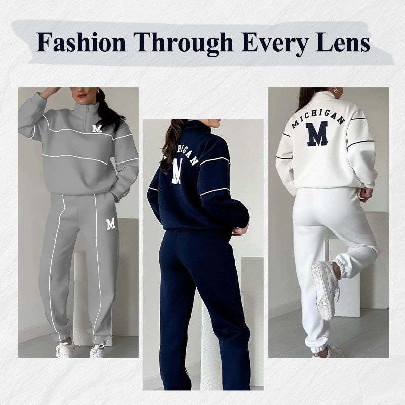 Women's 2-Piece Lounge Set – Hoodless Pullover & Sweatpants