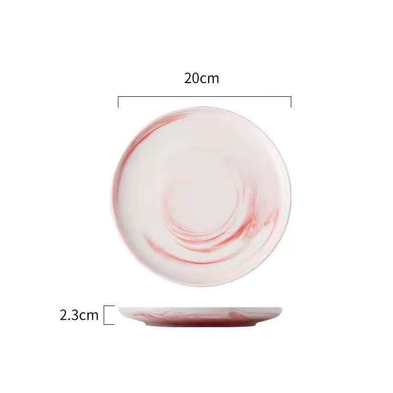 Nordic-Style Porcelain Tableware – Minimalist Solid Color Plates