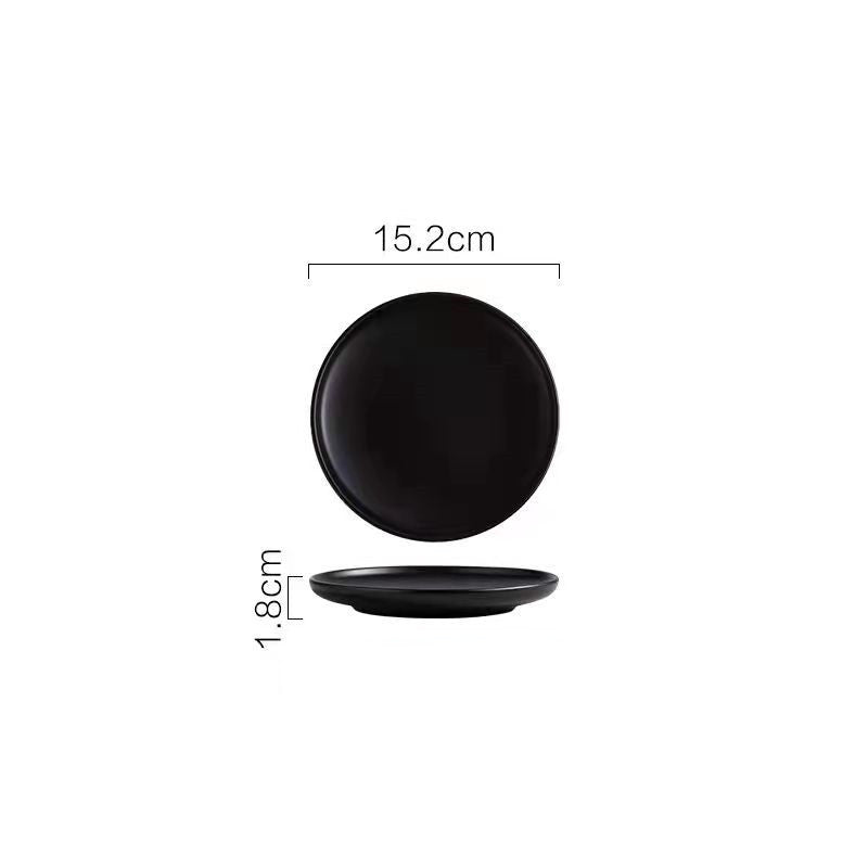 Nordic-Style Porcelain Tableware – Minimalist Solid Color Plates