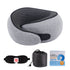 Memory Foam Travel Neck Pillow with Eye Mask – Compact Comfort for Airplanes & Cars