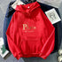 Letter Printed Hoodie – Unisex Couple’s Pullover